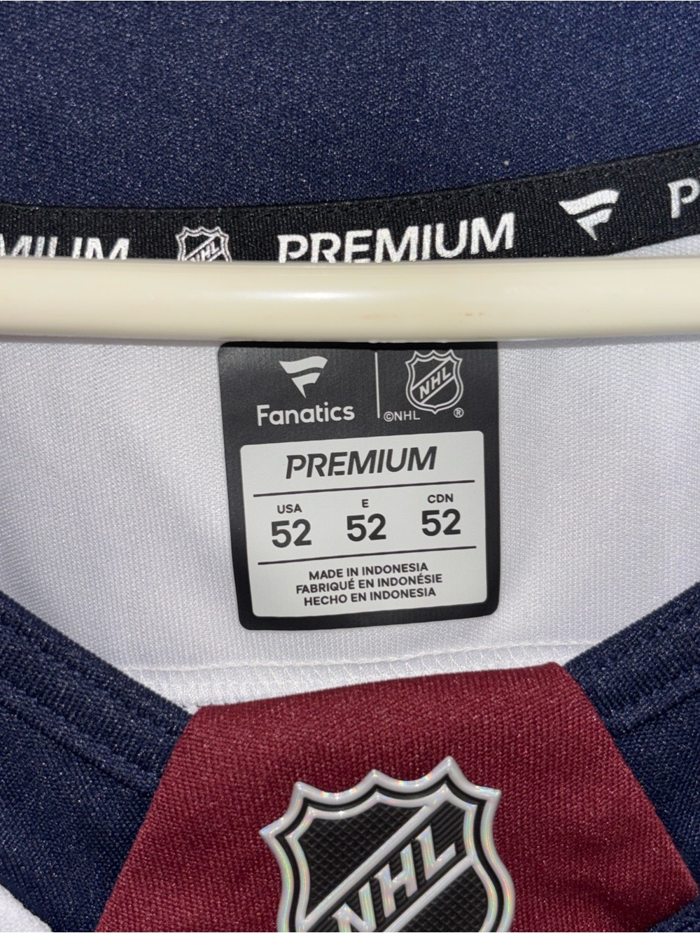 Colorado Avalanche jersey alternate third Fanatics Men’s Size 52 Premium - Picture 11 of 11